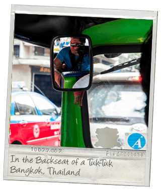 Chris Bangkok TukTuk Polaroid