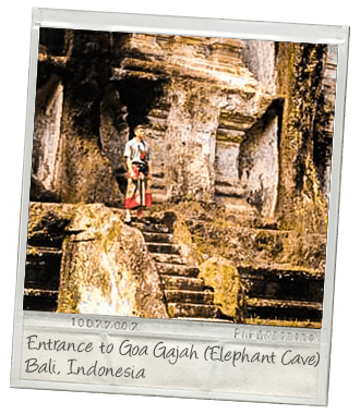 Chris ElephantCave Bali Polaroid